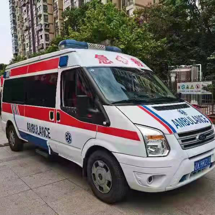 松潘长途救护车护送病人返乡